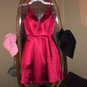 red homecoming dress